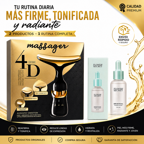 Masajeador Y Serum Facial Con Acido H